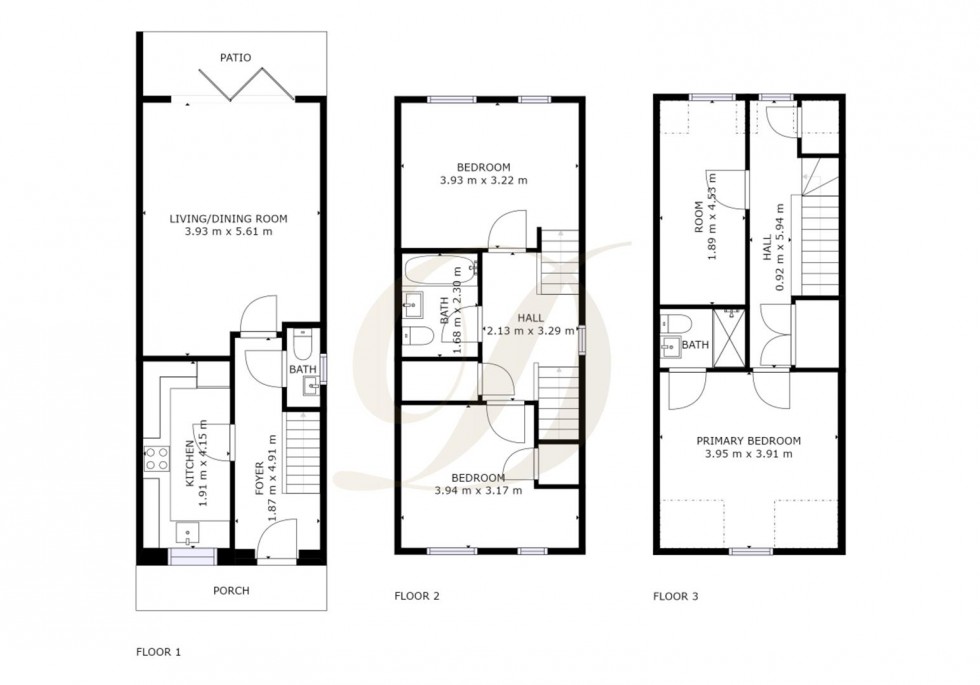 Floorplan for Oakwood Gardens, Moss Bank, St Helens, WA11 7
