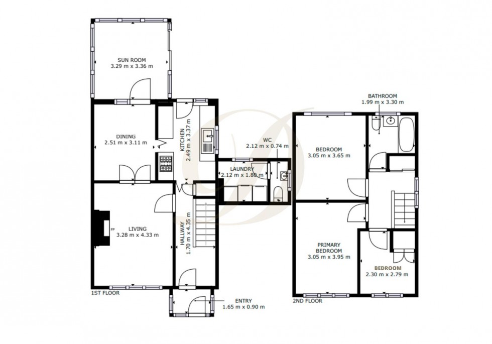 Floorplan for Skelton Close, St. Helens, WA11 9