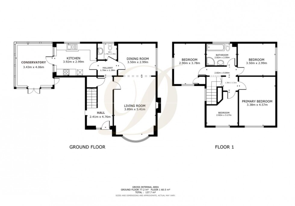 Floorplan for Moss Brow, Rainford. WA11 8EA