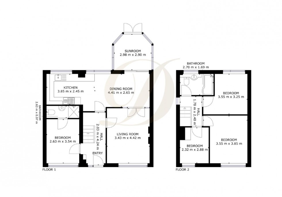 Floorplan for Pinfold Drive, Eccleston, WA10 5