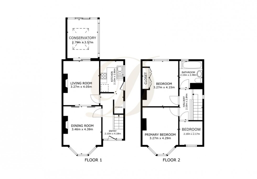 Floorplan for Knowsley Road, St Helens, WA10 4PY