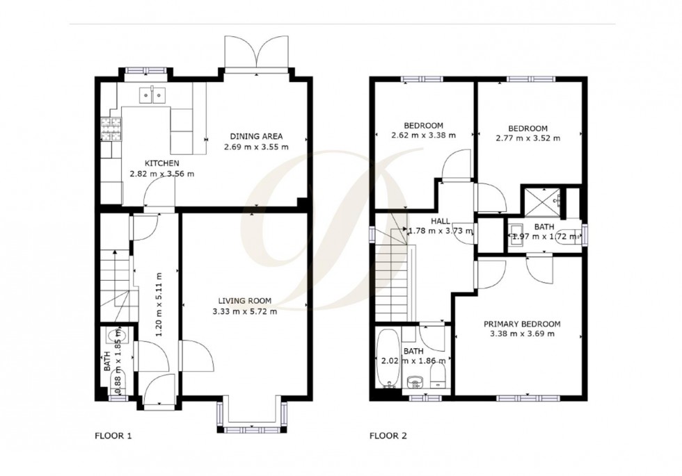 Floorplan for Bailey Way, Windle, St. Helens, WA10 2UF