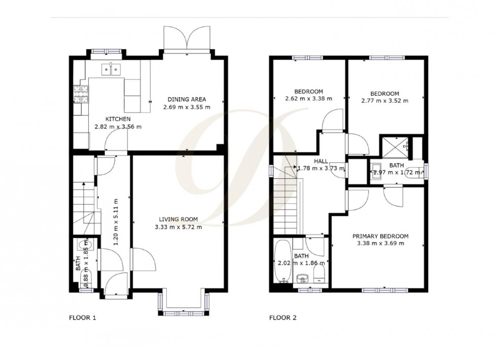 Floorplan for Bailey Way, Windle, St Helens, WA10 2UF