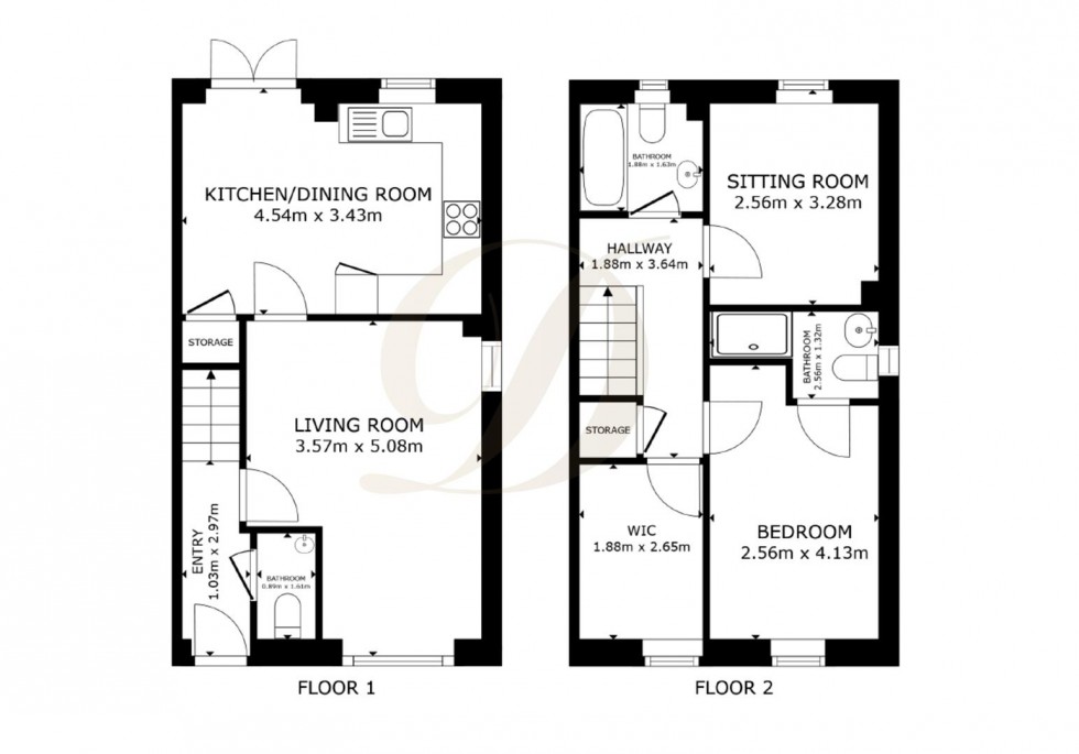 Floorplan for Tempest Grove, Prescot, Knowsley, L34 1AG