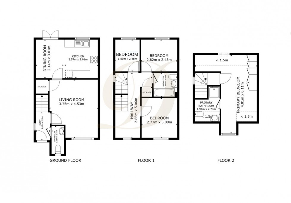 Floorplan for The Spires, Eccleston, WA10 5
