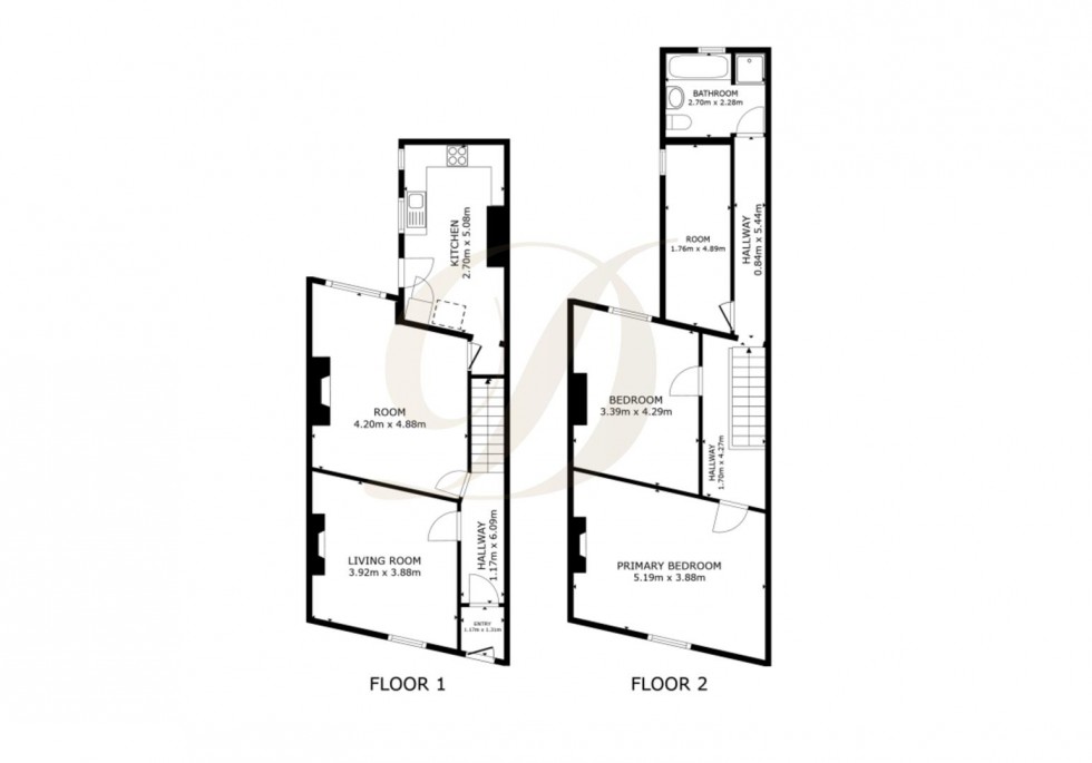 Floorplan for Hall Street, St. Helens, WA10 1