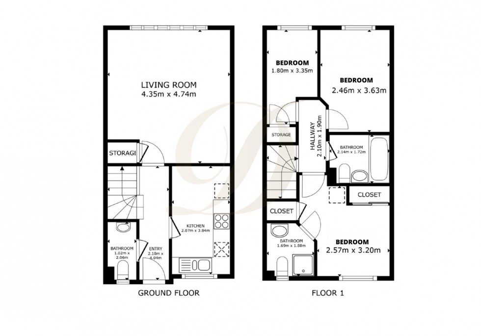 Floorplan for Addison Way, St. Helens, WA9 5