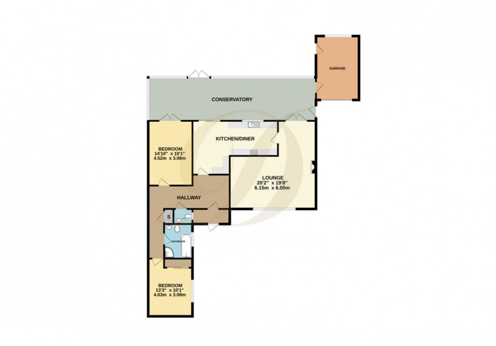 Floorplan for Eccleston Gardens, St Helens, WA10 3BN