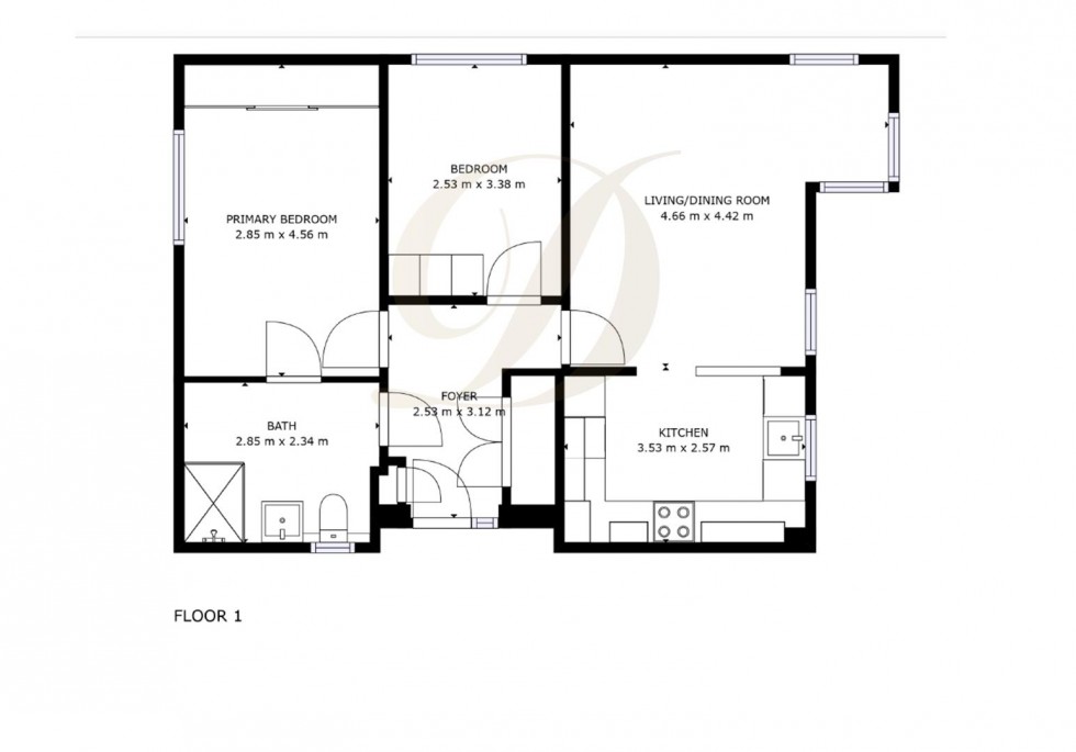 Floorplan for Alfred Street, Rainford, St Helens, WA11 8