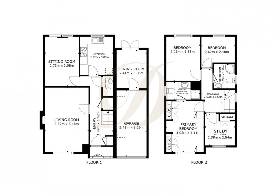 Floorplan for Lakeside Gardens, Rainford, WA11 8HH