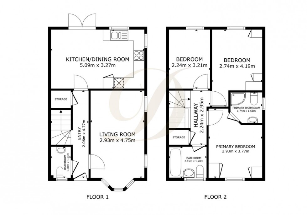 Floorplan for Avondale Gardens, Haydock, St Helens, WA11 0WN