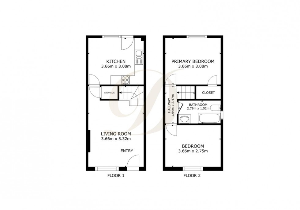 Floorplan for Tressel Drive, Sutton Manor, St Helens, WA9 4