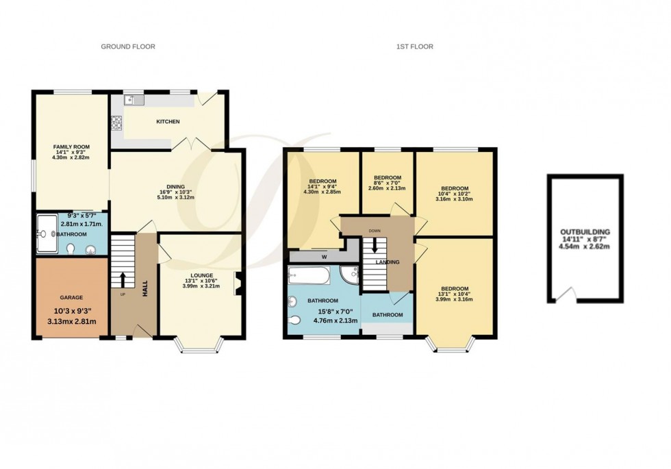 Floorplan for Rydal Grove, St Helens, WA11 9NL