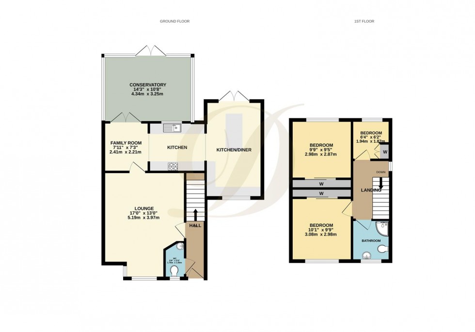 Floorplan for Ashbury Drive, Haydock, St Helens, WA11 0FA