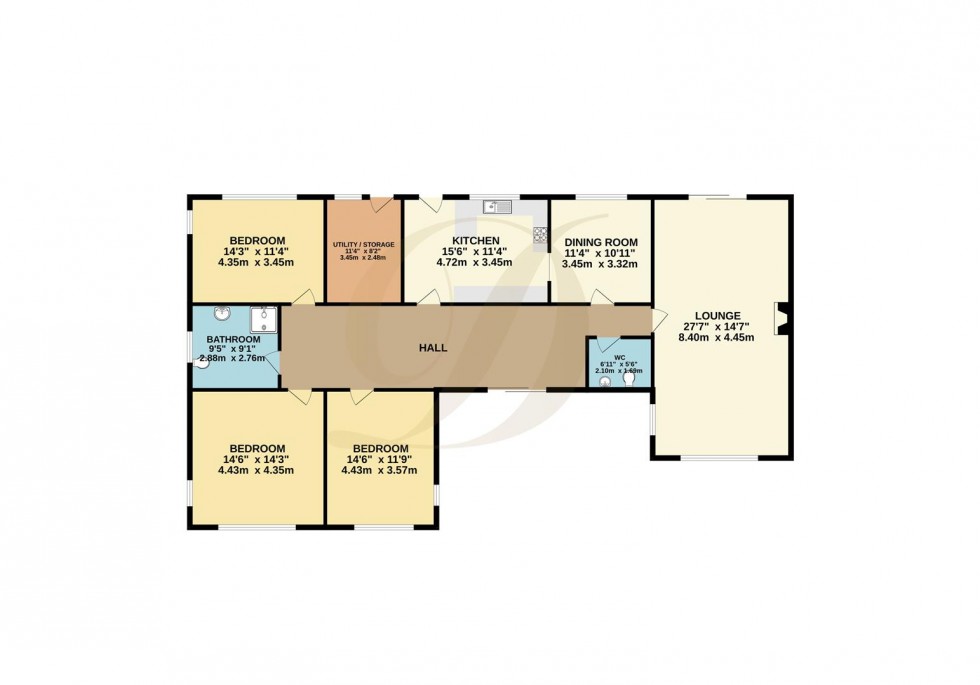 Floorplan for Beacon Road, Billinge, Wigan, WN5 7HF