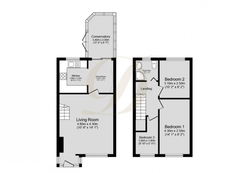 Floorplan for Taylor Road, Haydock, St. Helens, WA11 0NY