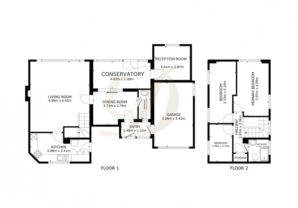 Floorplan for Higher Lane, Rainford, St. Helens, WA11 8AN