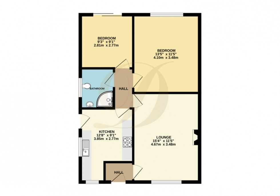 Floorplan for Moore Drive, Haydock, St. Helens, WA11 0NG