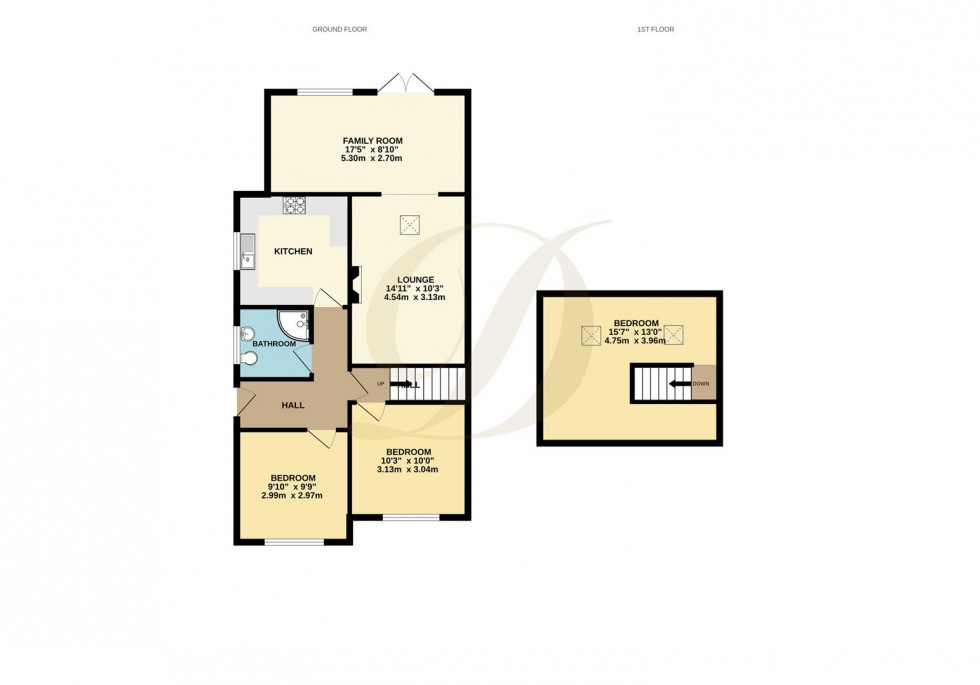 Floorplan for Rookery Drive, Rainford, St Helens, WA11 8BB