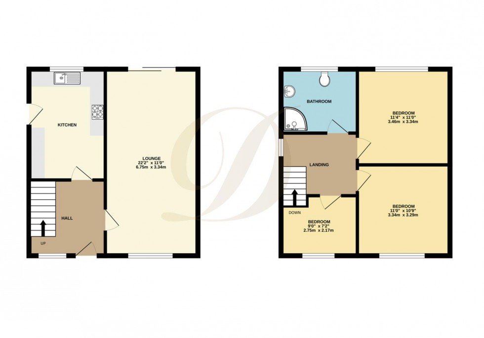 Floorplan for Rookery Drive, Rainford, St Helens, WA11 8BB