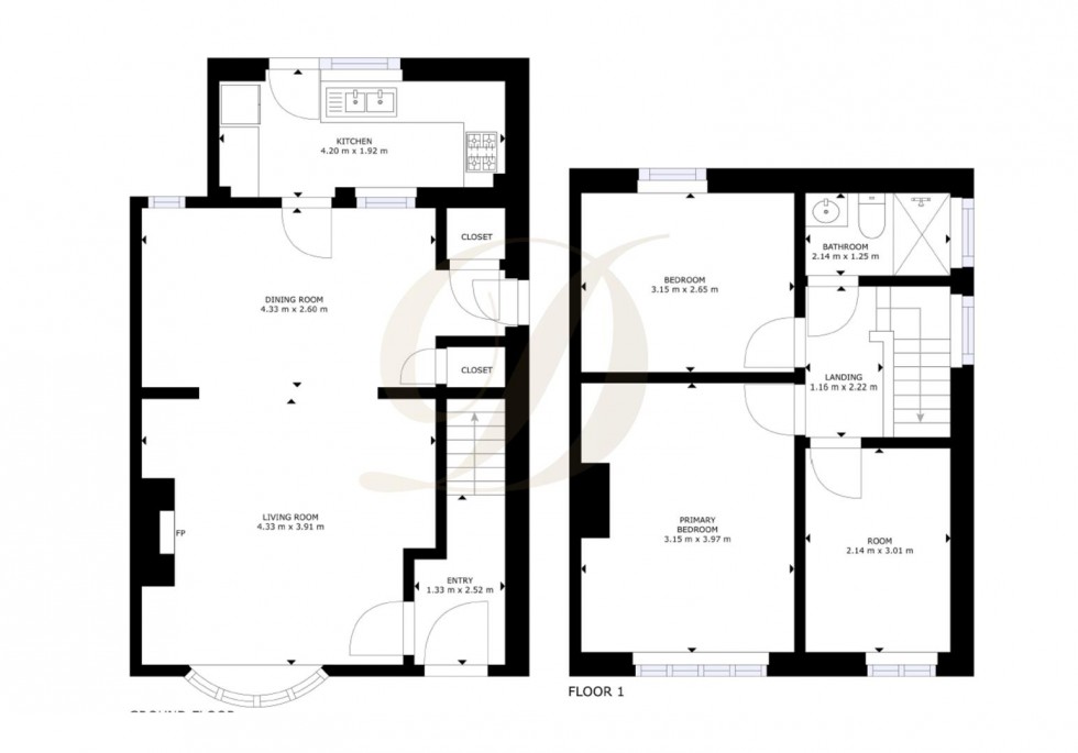 Floorplan for Stanley Avenue, Rainford, St. Helens, WA11 8