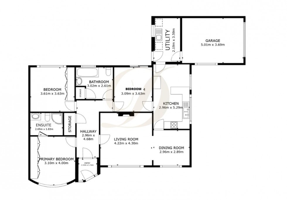 Floorplan for Villiers Crescent, Eccleston, St. Helens, WA10 5HP