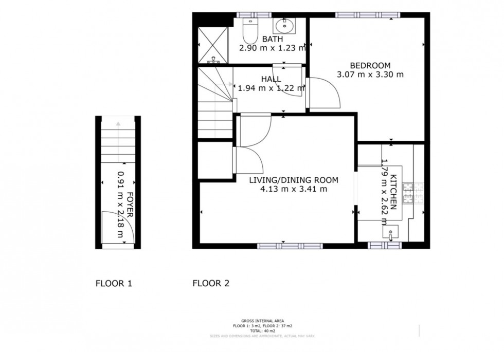 Floorplan for Coslett Drive, St. Helens, WA10 4