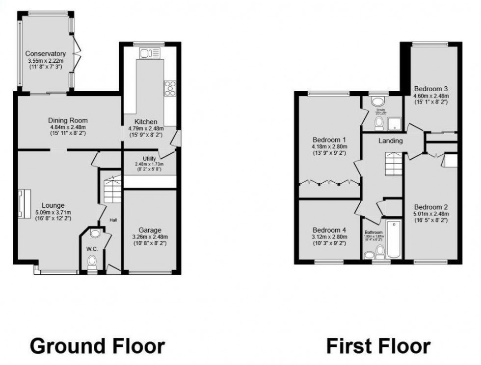 Floorplan for Ashbury Drive Haydock, St Helens, Merseyside, WA11 0FA