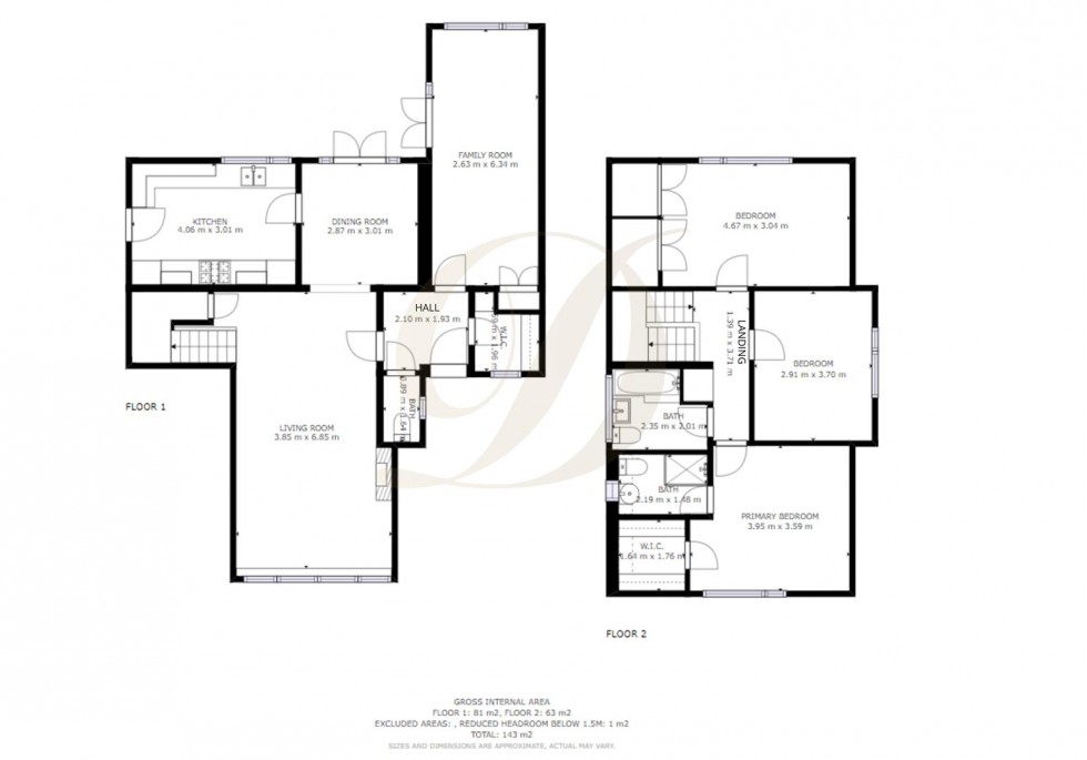 Floorplan for The Avenue, Rainford, St Helens, WA11 8DT