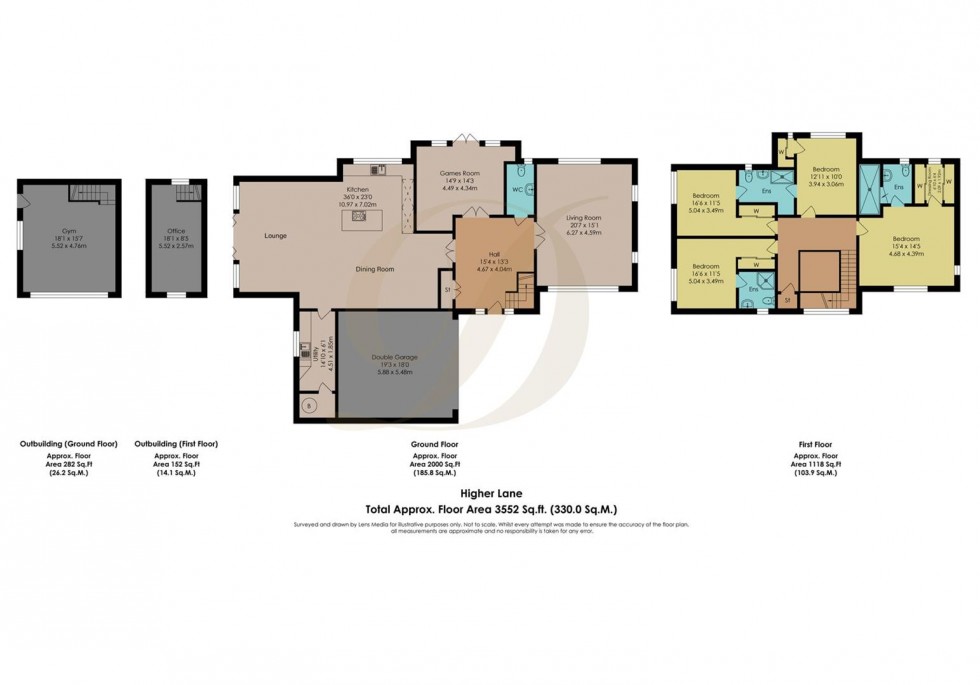 Floorplan for Higher Lane, Rainford, St Helens, WA11 8AZ