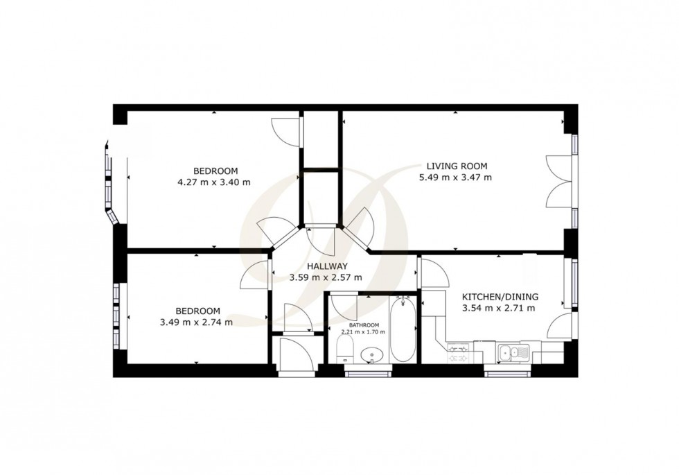 Floorplan for Granby Close, Southport, Merseyside, PR9 9QG