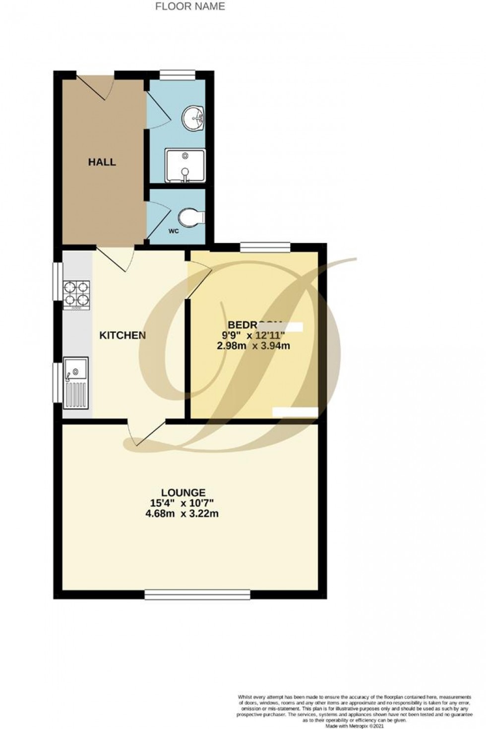 Floorplan for Ormskirk Road, Rainford, WA11 8