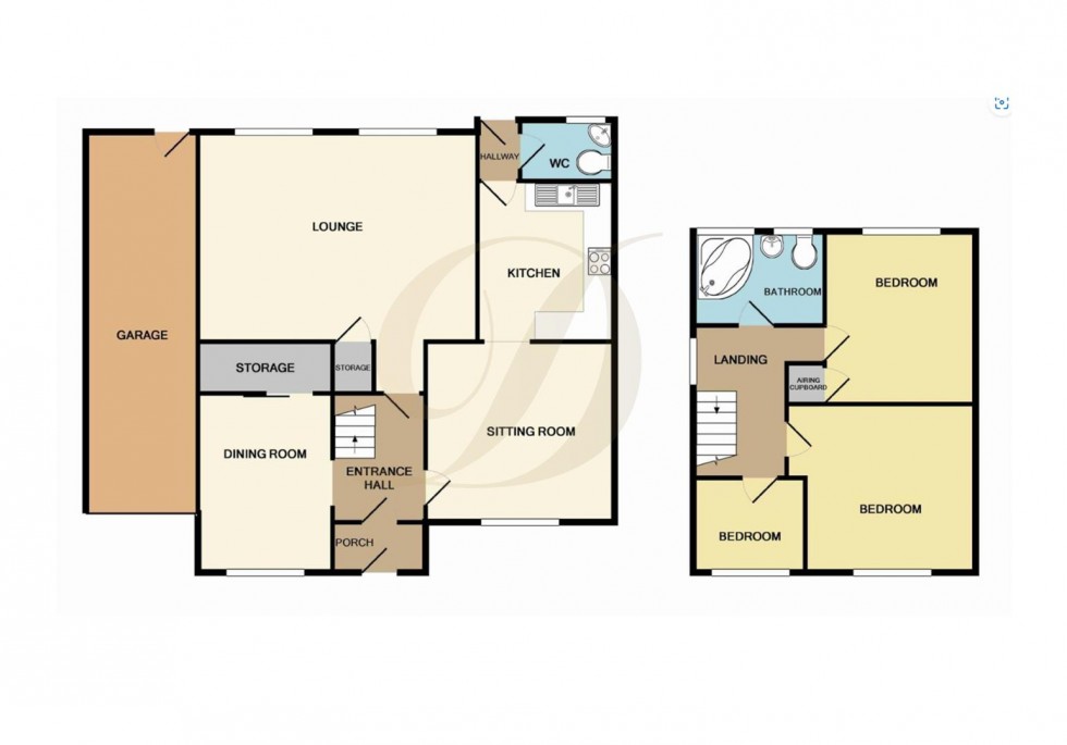 Floorplan for Highfield Drive, Crank, WA11 7