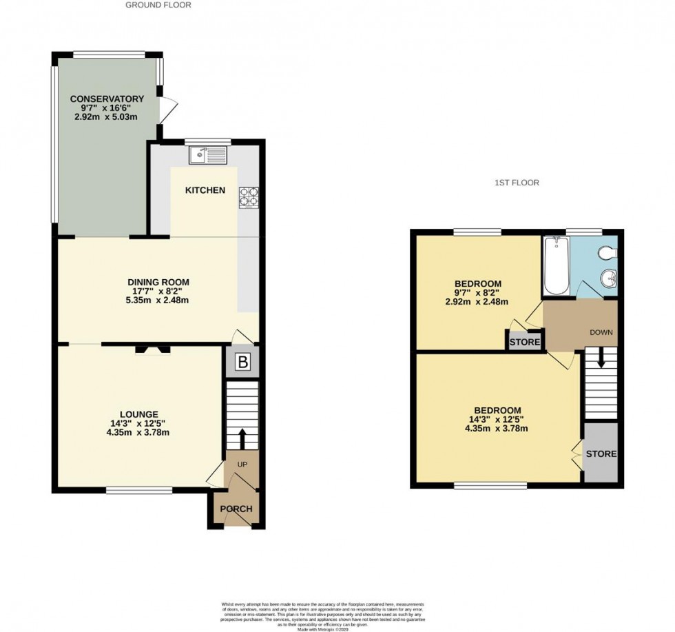 Floorplan for Derby Drive, Rainford