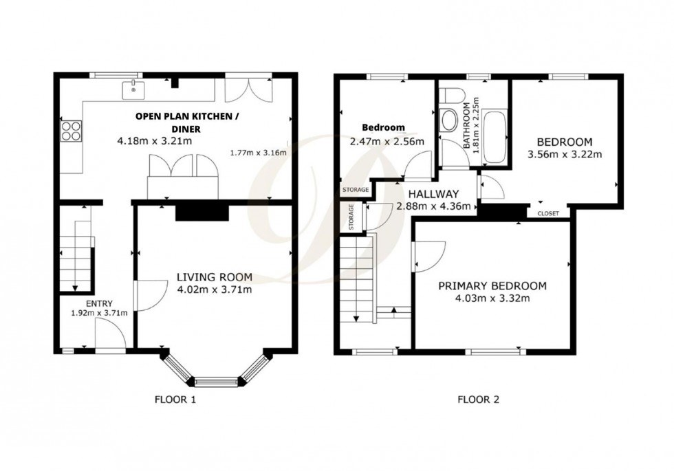 Floorplan for Dunmail Avenue, Carr Mill, St Helens, WA11 7PF