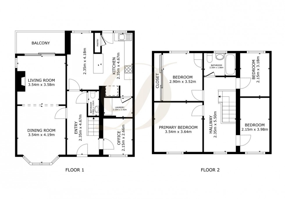 Floorplan for Newton Road, Billinge, WN5 7LB