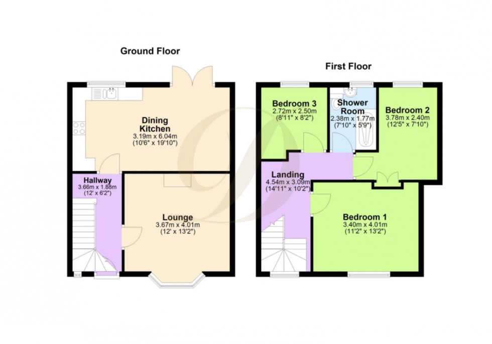 Floorplan for Dunmail Avenue, St. Helens, WA11 7PF