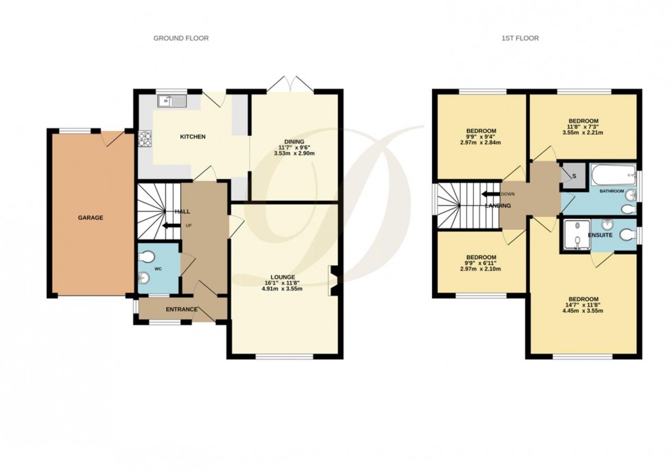 Floorplan for Long Meadow, Eccleston, St Helens, WA10 4LS