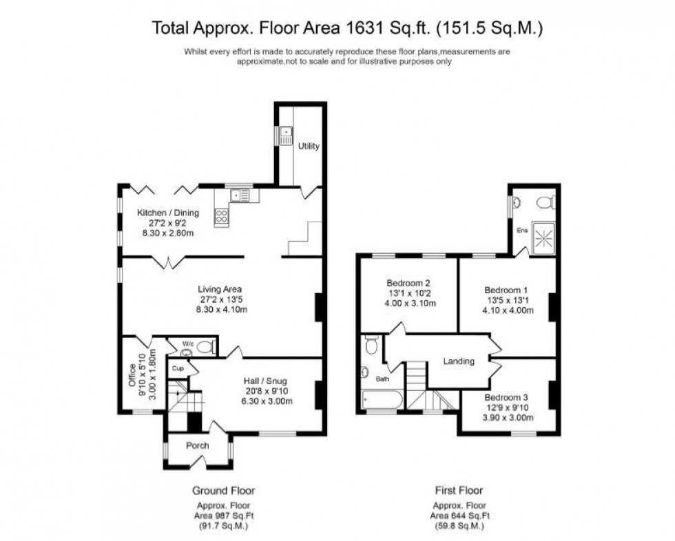 Floorplan for Sineacre Lane, Bickerstaffe, L39 0HR